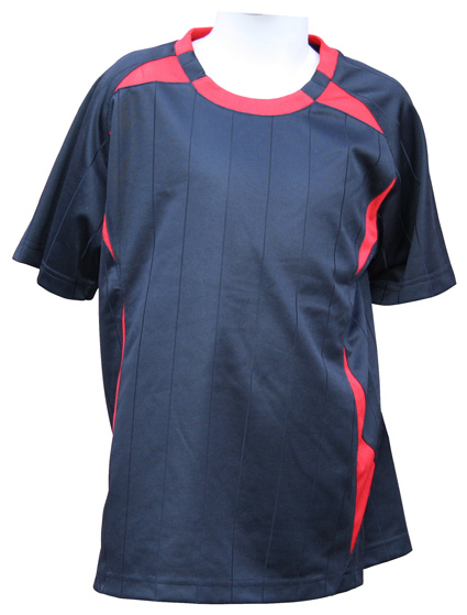 navy red soccer jeresy